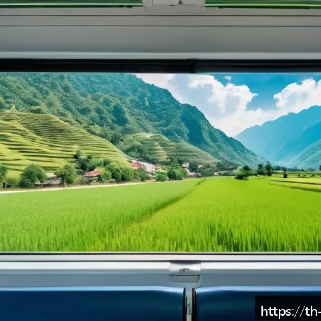 알바니아 기차 여행 - A panoramic view from a clean, spacious Albanian train window showcasing diverse natural landscapes:...